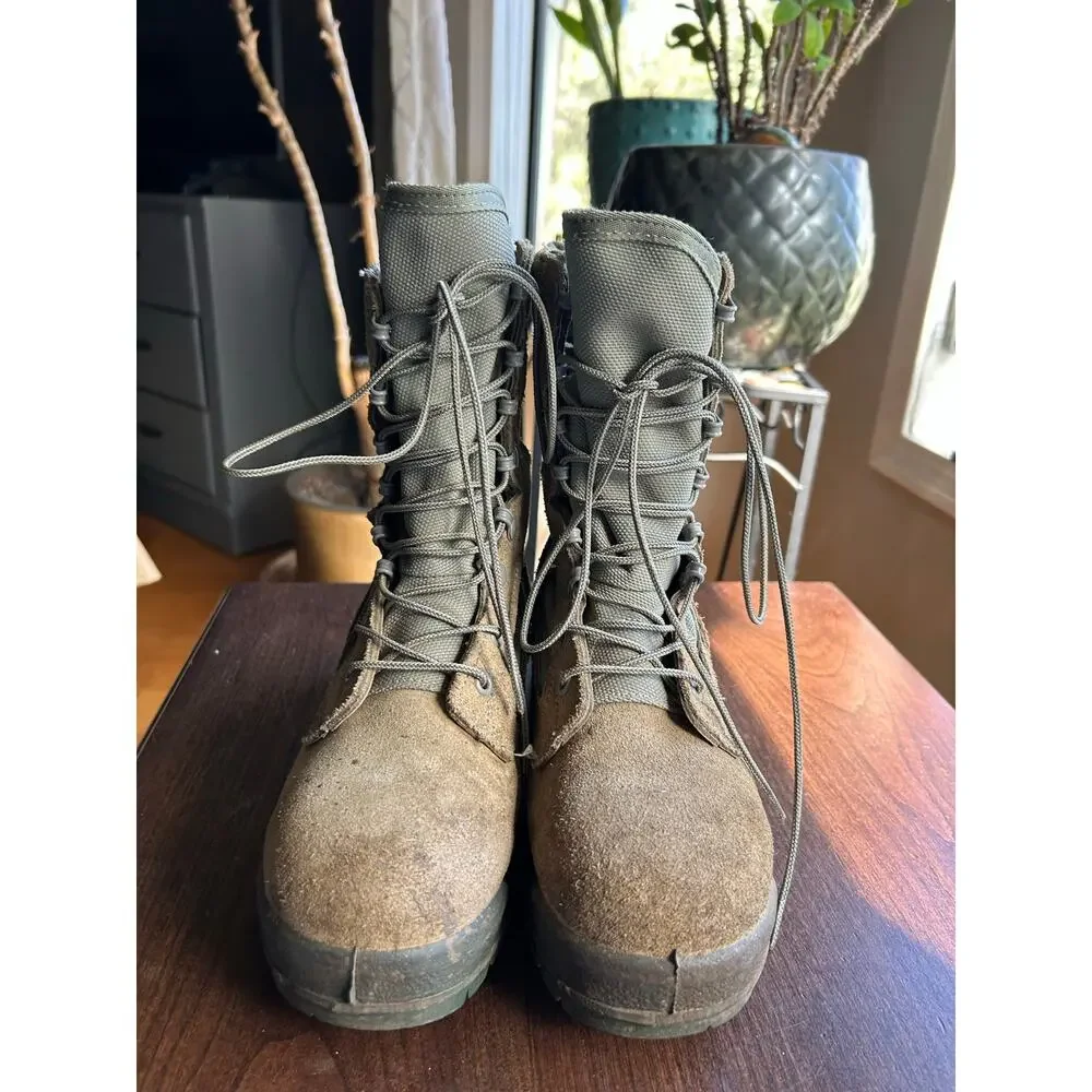 Belleville AFTW Air Force combat boots sage green suede men’s size 8
